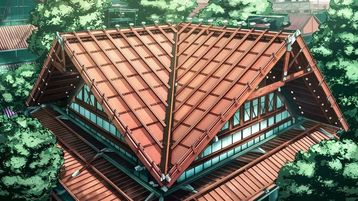 Konstrukcja dachu jednospadowego