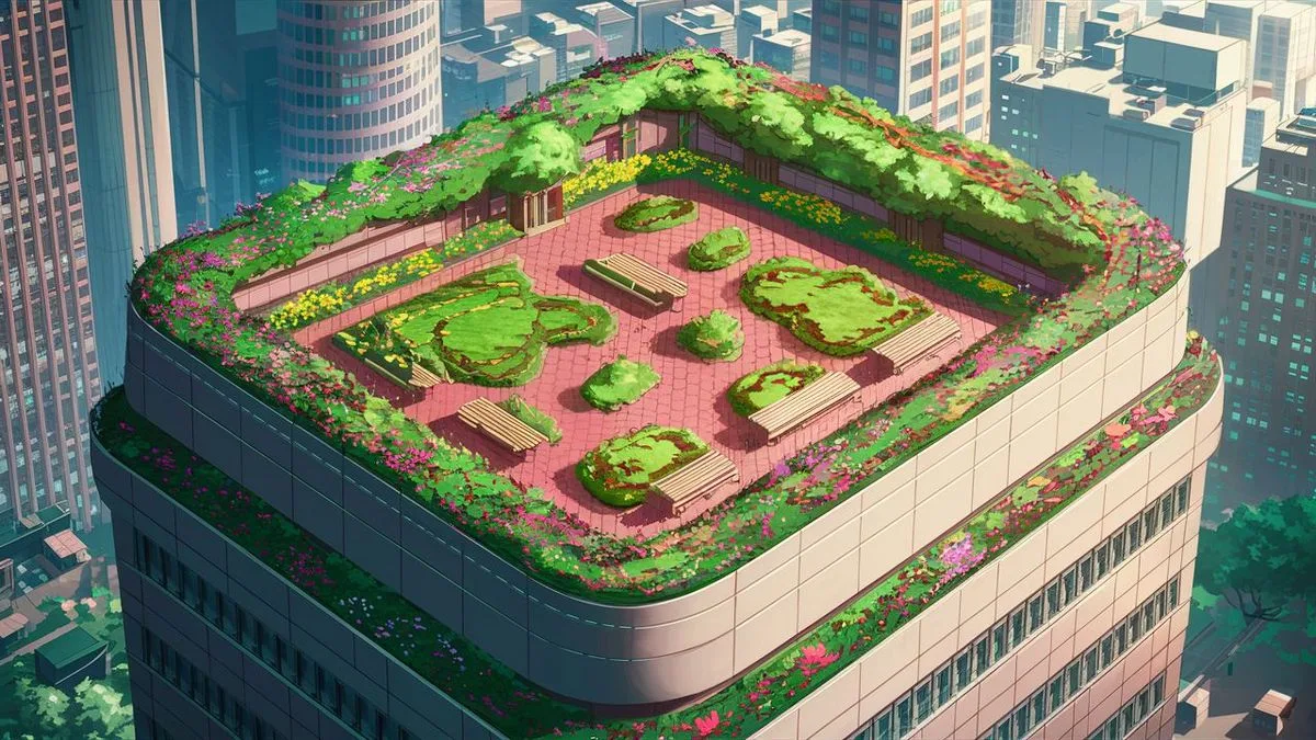 Zielony dach: Harmonia z naturą na szczycie budynku
